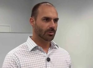 Eduardo Bolsonaro está nos EUA, onde trabalha para pressionar autoridades, inclusive, ministros do STF - (crédito: Reprodução/Youtube)