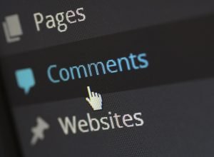 Blog comments. Free public domain CC0 photo.